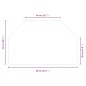 vidaXL Kaminofen Glasplatte Sechseck 80x50 cm vidaXL Kaminofen Glasplatte Sechseck 80x50 cm