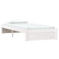vidaXL Massivholzbett Weiß 90x190 cm vidaXL Massivholzbett Weiß 90x190 cm