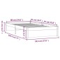 vidaXL Massivholzbett Weiß 90x190 cm vidaXL Massivholzbett Weiß 90x190 cm