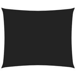 vidaXL Sonnensegel Oxford-Gewebe Rechteckig 3,5x4,5 m Schwarz