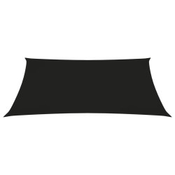 vidaXL Sonnensegel Oxford-Gewebe Rechteckig 3,5x4,5 m Schwarz