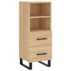 vidaXL Sideboard Sonoma-Eiche 34,5x34x90 cm Holzwerkstoff
