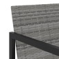 5-tlg. Garten-Essgruppe mit Kissen Poly Rattan Grau 5-tlg. Garten-Essgruppe mit Kissen Poly Rattan Grau