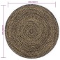 vidaXL Teppich Handgefertigt Jute Schwarz und Braun 210 cm vidaXL Teppich Handgefertigt Jute Schwarz und Braun 210 cm