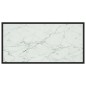 vidaXL Couchtisch Schwarz mit Weißem Glas in Marmor-Optik 100x50x35 cm vidaXL Couchtisch Schwarz mit Weißem Glas in Marmor-Optik 100x50x35 cm