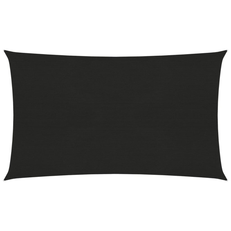 vidaXL Sonnensegel 160 g/m² Schwarz 2x5 m HDPE vidaXL Sonnensegel 160 g/m² Schwarz 2x5 m HDPE