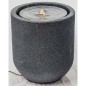HEISSNER Terrassenbrunnen mit LED Zylinderform 41x41x45 cm Schwarz HEISSNER Terrassenbrunnen mit LED Zylinderform 41x41x45 cm Schwarz