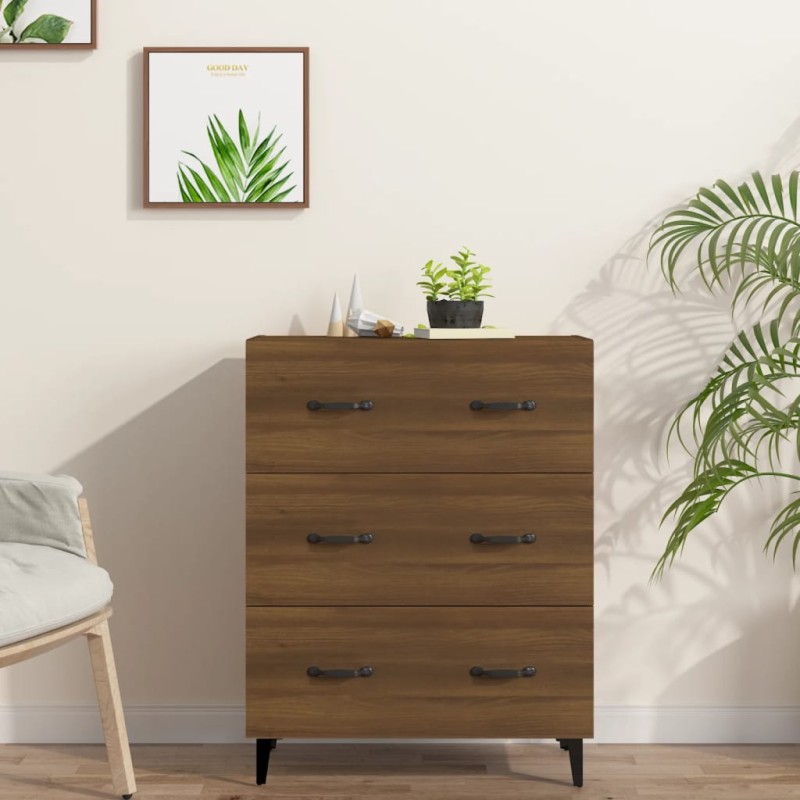 vidaXL Sideboard Braun Eichen-Optik 69,5x34x90 cm Holzwerkstoff vidaXL Sideboard Braun Eichen-Optik 69,5x34x90 cm Holzwerkstoff