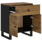 vidaXL Nachttisch 50x33x60 cm Massivholz Mango & Holzwerkstoff vidaXL Nachttisch 50x33x60 cm Massivholz Mango & Holzwerkstoff