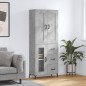 vidaXL Highboard Betongrau 69,5x34x180 cm Holzwerkstoff vidaXL Highboard Betongrau 69,5x34x180 cm Holzwerkstoff
