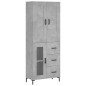 vidaXL Highboard Betongrau 69,5x34x180 cm Holzwerkstoff vidaXL Highboard Betongrau 69,5x34x180 cm Holzwerkstoff