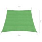 vidaXL Sonnensegel 160 g/m² Hellgrün 3/4x3 m HDPE vidaXL Sonnensegel 160 g/m² Hellgrün 3/4x3 m HDPE
