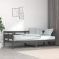 vidaXL Tagesbett Grau Massivholz Kiefer 90x200 cm vidaXL Tagesbett Grau Massivholz Kiefer 90x200 cm
