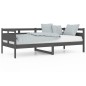vidaXL Tagesbett Grau Massivholz Kiefer 90x200 cm vidaXL Tagesbett Grau Massivholz Kiefer 90x200 cm