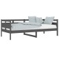 vidaXL Tagesbett Grau Massivholz Kiefer 90x200 cm vidaXL Tagesbett Grau Massivholz Kiefer 90x200 cm