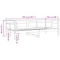 vidaXL Tagesbett Grau Massivholz Kiefer 90x200 cm vidaXL Tagesbett Grau Massivholz Kiefer 90x200 cm