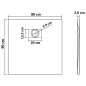 vidaXL Duschwanne SMC Weiß 90×80 cm vidaXL Duschwanne SMC Weiß 90×80 cm