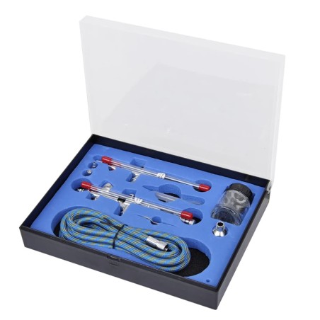 vidaXL Airbrush-Set mit 2 Pistolen