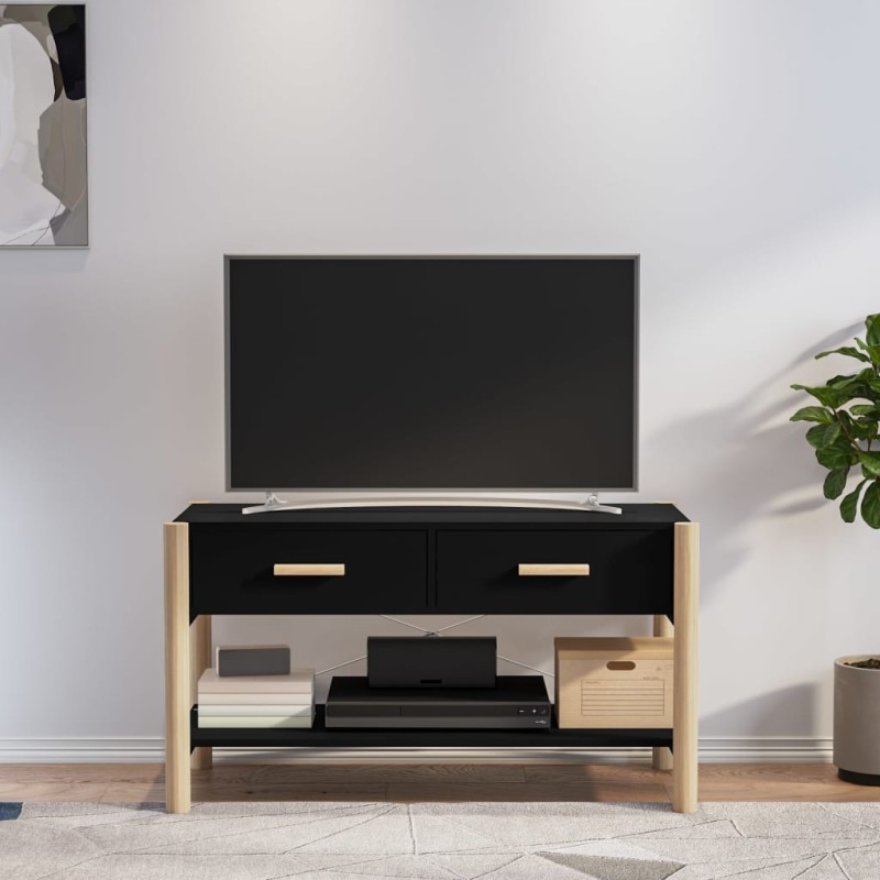vidaXL TV-Schrank Schwarz 82x38x45 cm Holzwerkstoff vidaXL TV-Schrank Schwarz 82x38x45 cm Holzwerkstoff