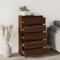 vidaXL Schubladenschrank Braun Eichen-Optik 60x36x103 cm Holzwerkstoff vidaXL Schubladenschrank Braun Eichen-Optik 60x36x103 cm Holzwerkstoff