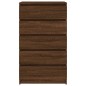 vidaXL Schubladenschrank Braun Eichen-Optik 60x36x103 cm Holzwerkstoff vidaXL Schubladenschrank Braun Eichen-Optik 60x36x103 cm Holzwerkstoff