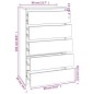 vidaXL Schubladenschrank Braun Eichen-Optik 60x36x103 cm Holzwerkstoff vidaXL Schubladenschrank Braun Eichen-Optik 60x36x103 cm Holzwerkstoff