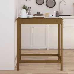 vidaXL Bartisch Honigbraun 100x50x110 cm Massivholz Kiefer