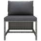 vidaXL 3-tlg. Garten-Sofagarnitur mit Kissen Grau Poly Rattan vidaXL 3-tlg. Garten-Sofagarnitur mit Kissen Grau Poly Rattan