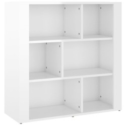 vidaXL Sideboard Hochglanz-Weiß 80x30x80 cm Holzwerkstoff