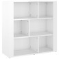 vidaXL Sideboard Hochglanz-Weiß 80x30x80 cm Holzwerkstoff vidaXL Sideboard Hochglanz-Weiß 80x30x80 cm Holzwerkstoff