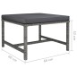 vidaXL 3-tlg. Garten-Sofagarnitur mit Kissen Grau Poly Rattan vidaXL 3-tlg. Garten-Sofagarnitur mit Kissen Grau Poly Rattan