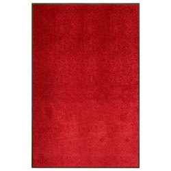 vidaXL Fußmatte Waschbar Rot 120x180 cm