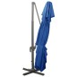 vidaXL Ampelschirm mit Lüftung 400x300 cm Azurblau vidaXL Ampelschirm mit Lüftung 400x300 cm Azurblau
