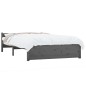 vidaXL Massivholzbett Grau 135x190 cm