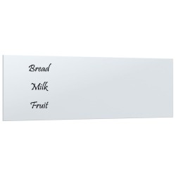 vidaXL Magnettafel Wandmontage Weiß 80x30 cm Hartglas