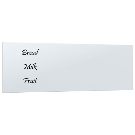 vidaXL Magnettafel Wandmontage Weiß 80x30 cm Hartglas