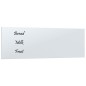 vidaXL Magnettafel Wandmontage Weiß 80x30 cm Hartglas vidaXL Magnettafel Wandmontage Weiß 80x30 cm Hartglas