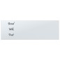 vidaXL Magnettafel Wandmontage Weiß 80x30 cm Hartglas vidaXL Magnettafel Wandmontage Weiß 80x30 cm Hartglas