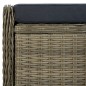 Verstellbarer Gartensessel mit Fußhocker Poly Rattan Braun Verstellbarer Gartensessel mit Fußhocker Poly Rattan Braun