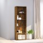 vidaXL Bücherregal 5 Fächer Räuchereiche 60x30x189 cm Holzwerkstoff vidaXL Bücherregal 5 Fächer Räuchereiche 60x30x189 cm Holzwerkstoff