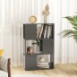 vidaXL Bücherregal Raumteiler Hochglanz-Grau 60x24x94 cm Holzwerkstoff vidaXL Bücherregal Raumteiler Hochglanz-Grau 60x24x94 cm Holzwerkstoff