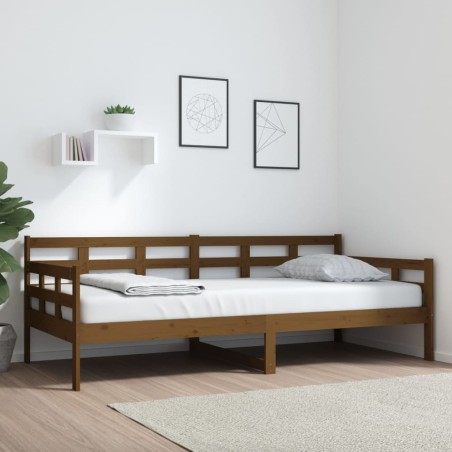 vidaXL Tagesbett Honigbraun Massivholz Kiefer 90x200 cm