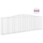 vidaXL Gabionen mit Hochbogen 10Stk. 400x30x120/140cm Verzinktes Eisen vidaXL Gabionen mit Hochbogen 10Stk. 400x30x120/140cm Verzinktes Eisen