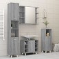 vidaXL Badschrank Grau Sonoma 30x30x95 cm Holzwerkstoff vidaXL Badschrank Grau Sonoma 30x30x95 cm Holzwerkstoff