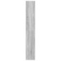 vidaXL Bücherregal 5 Fächer Grau Sonoma 60x30x189 cm Holzwerkstoff