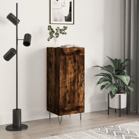 vidaXL Sideboard Räuchereiche 34,5x34x90 cm Holzwerkstoff