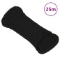 vidaXL Arbeitsseil Schwarz 3 mm 25 m Polyester vidaXL Arbeitsseil Schwarz 3 mm 25 m Polyester