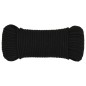 vidaXL Arbeitsseil Schwarz 3 mm 25 m Polyester vidaXL Arbeitsseil Schwarz 3 mm 25 m Polyester