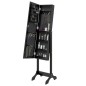 vidaXL Standspiegel Schwarz 34x37x146 cm vidaXL Standspiegel Schwarz 34x37x146 cm