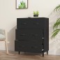 vidaXL Sideboard Schwarz 69,5x34x90 cm Holzwerkstoff vidaXL Sideboard Schwarz 69,5x34x90 cm Holzwerkstoff